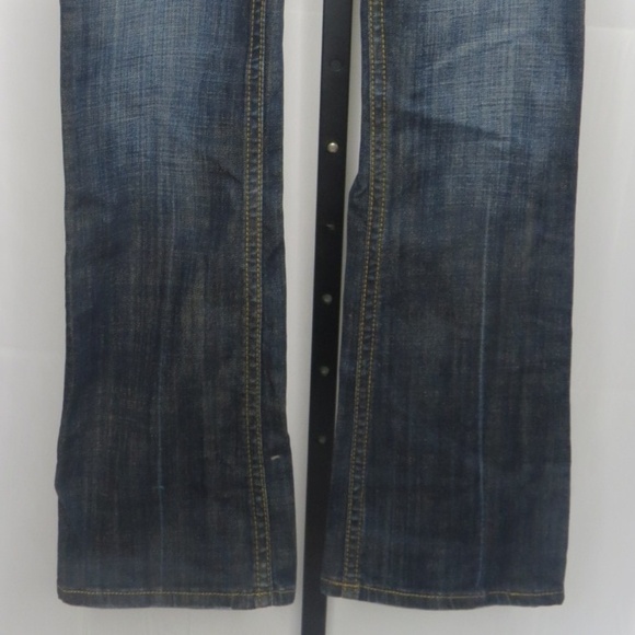 Rock and Roll Cowgirl Jeans Size 27 Low Rise Studded Heavy Stitching Western - Picture 3 of 8